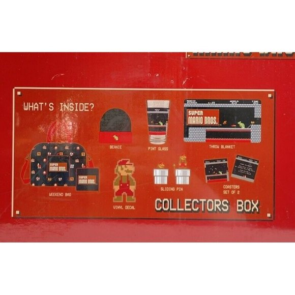 Nintendo Super Mario Retro Gamers Collector Box 7 Exclusive Pieces - Picture 3 of 11